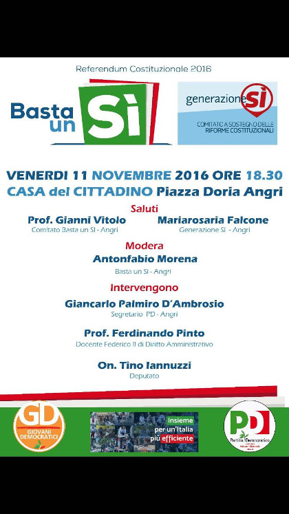 le ragioni del SI Pd